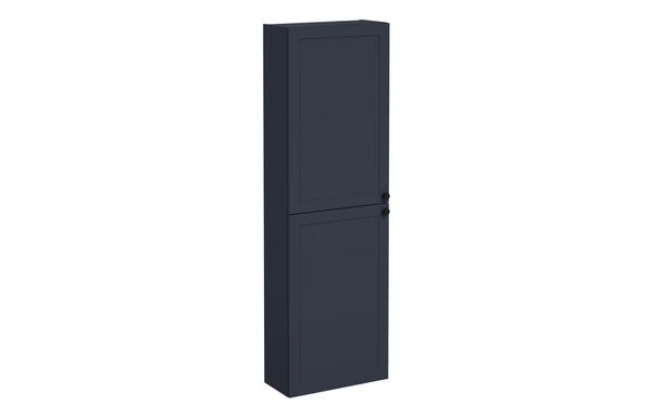 VitrA Root Classic 55cm 2 Door Slim Tall Unit (LH Hinge) - Matt Dark Blue